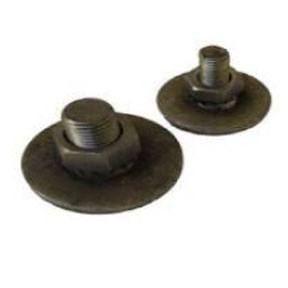M16st Steel stud assembly, c/w nuts and washer, weld on type