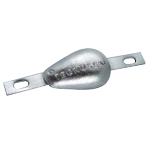 00351/1: 1.8kg Zinc Bolt On/Weld On Pear Hull Anode