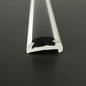 PVC 1472R White Boat Rub Rail Shown Fitted With PVC 1022 Black Insert photo front