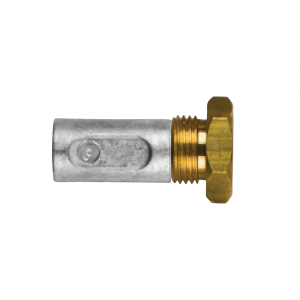 02010t AIFO-FTP Complete Zinc Pencil Anode with Brass Plug