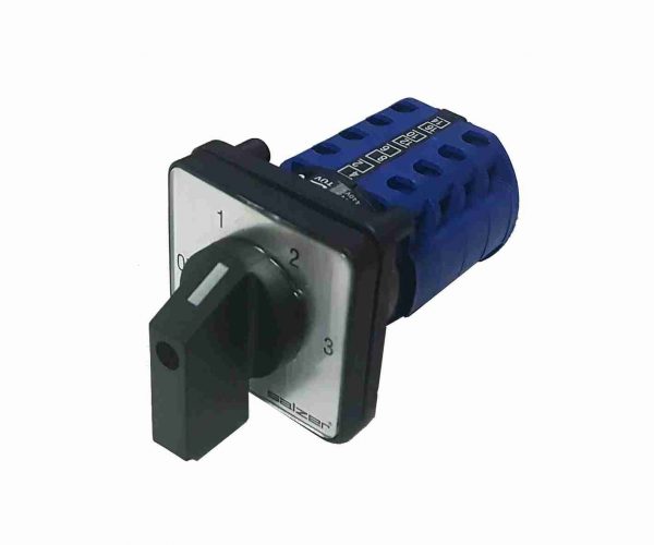 SC32A 230V 32A Manual 3 Way Crossover Switch Blue